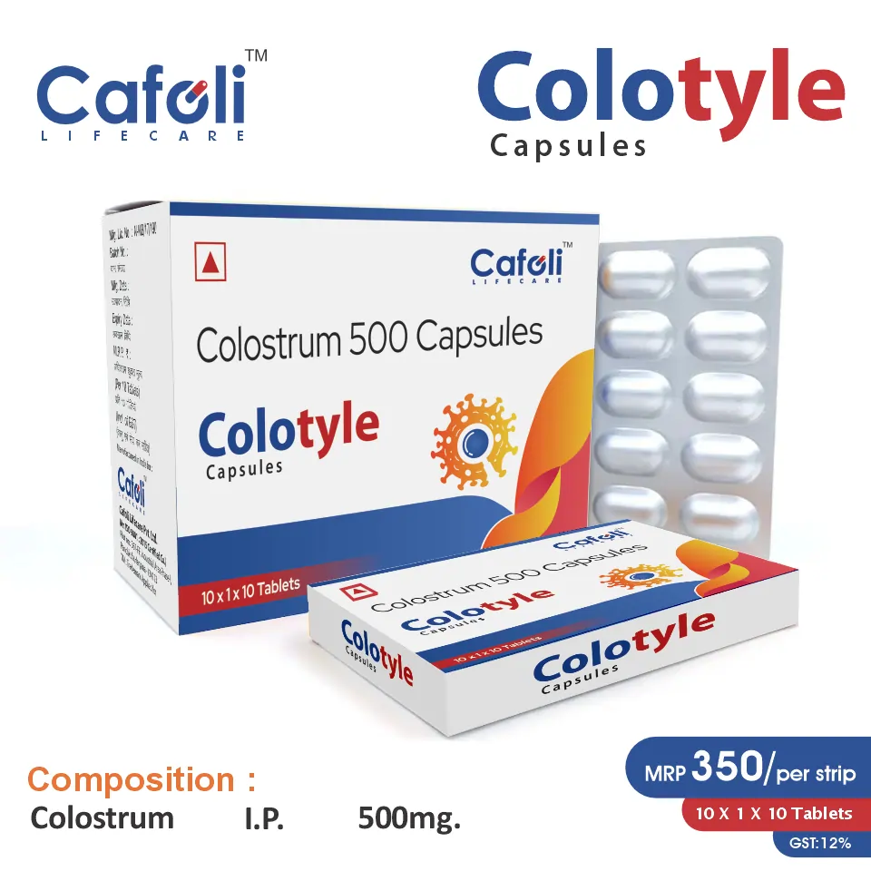 Colostrum Capsule at the best price in PCD Pharma Franchise for Immune Support